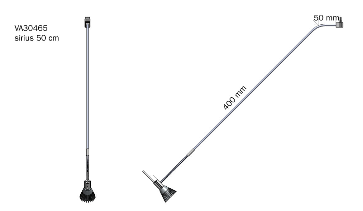 STAS multirail luminaire sirius, 65cm pour un large faisceau, parfait pour grandes œuvres.