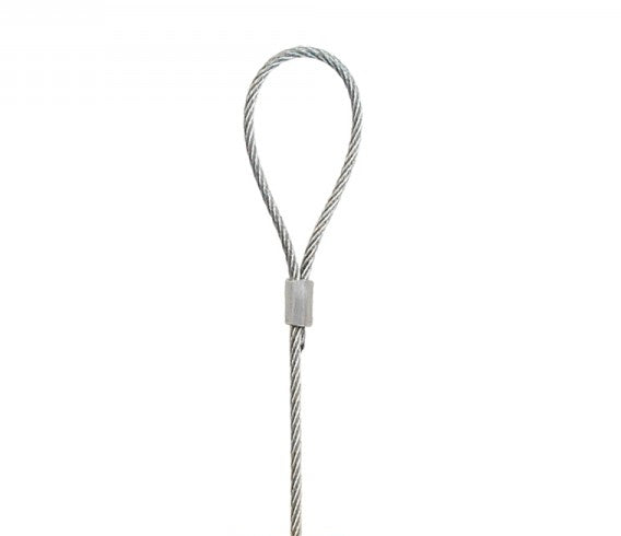 STAS cable en acier avec boucle, idéal pour crochet, jusqu'à 20 kg.
