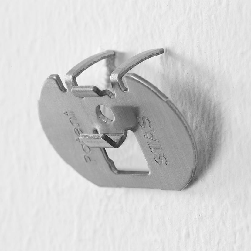 Set complet: STAS drywallXpress, convient pour cloisons sèches, inclut cordons perlon et zipper.