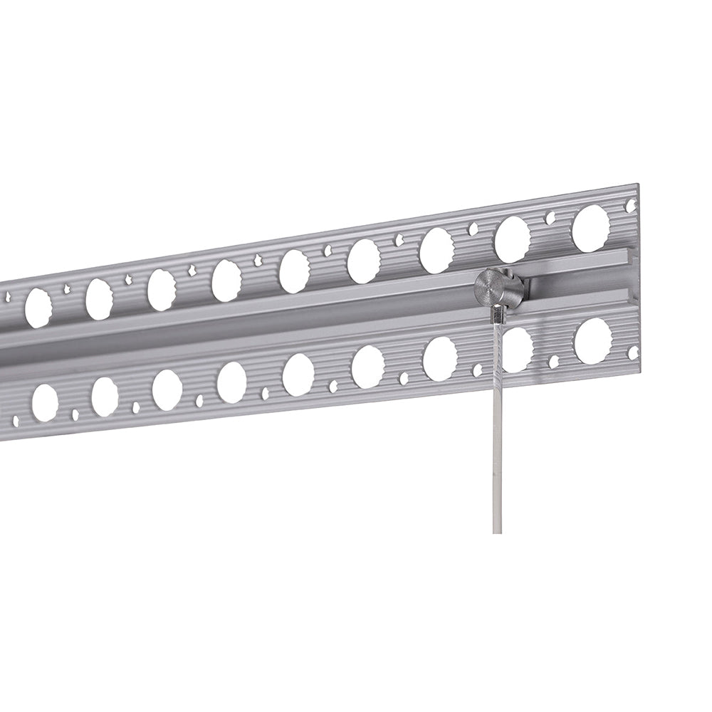 STAS plasterrail: idéal pour rénovations, fixé avec clous, seulement 4 mm visibles.