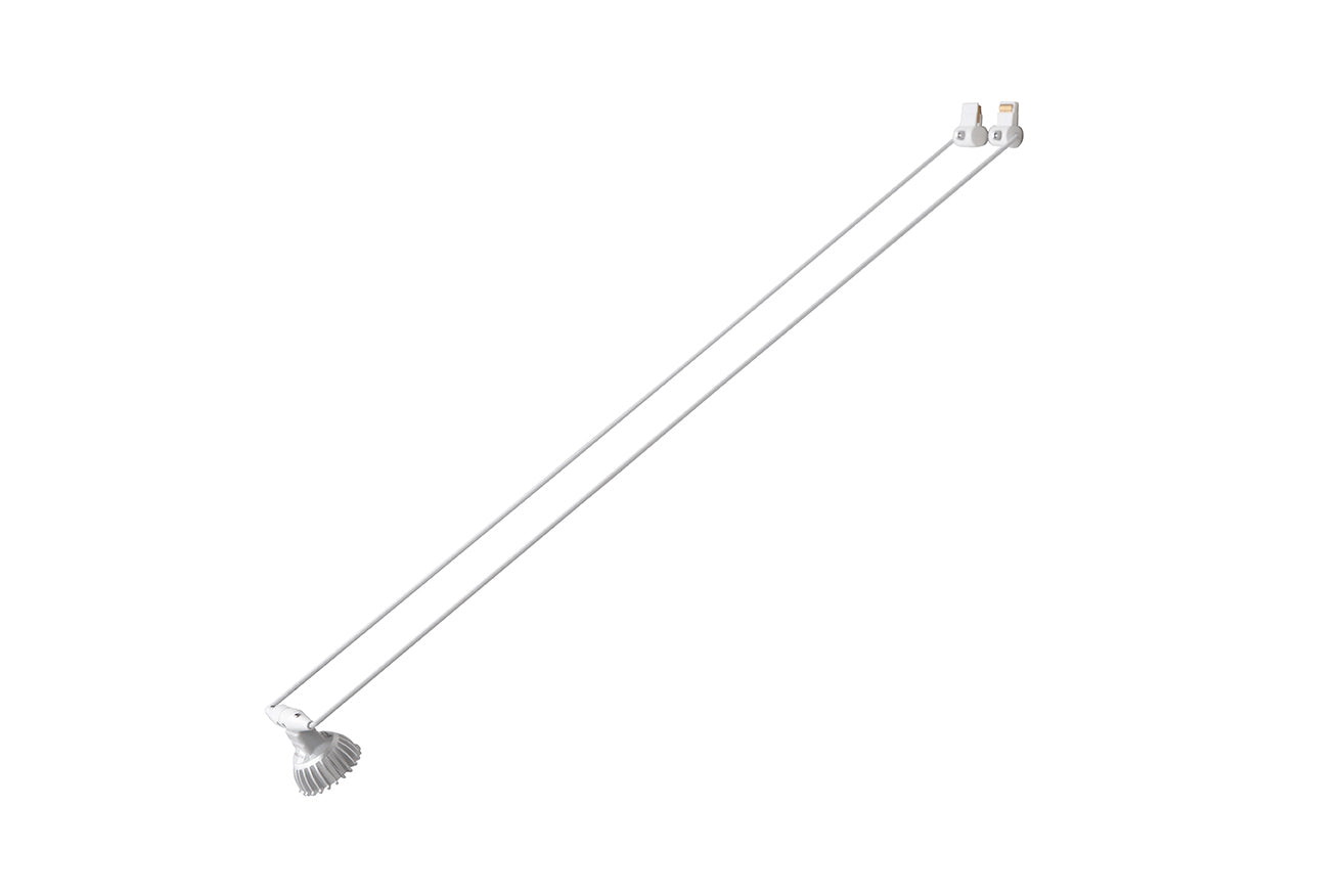 STAS multirail luminaire classic en chrome ou blanc, 50 ou 70cm, compatible STAS multirail.