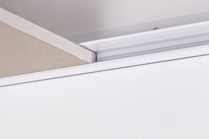 STAS rail pour faux plafond, s'intègre aux pièces neuves, support jusqu'à 25kg par mètre.