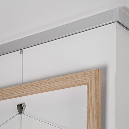 STAS cliprail pro: montage mural, design pour décorations lourdes.