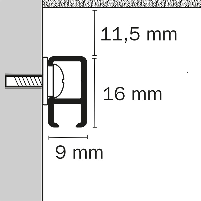 STAS minirail: ajustable pour s'intégrer harmonieusement.