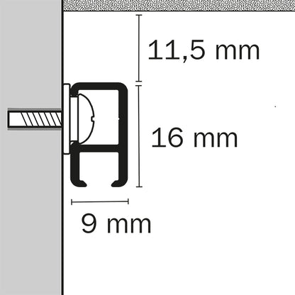 STAS minirail: ajustable pour s'intégrer harmonieusement.