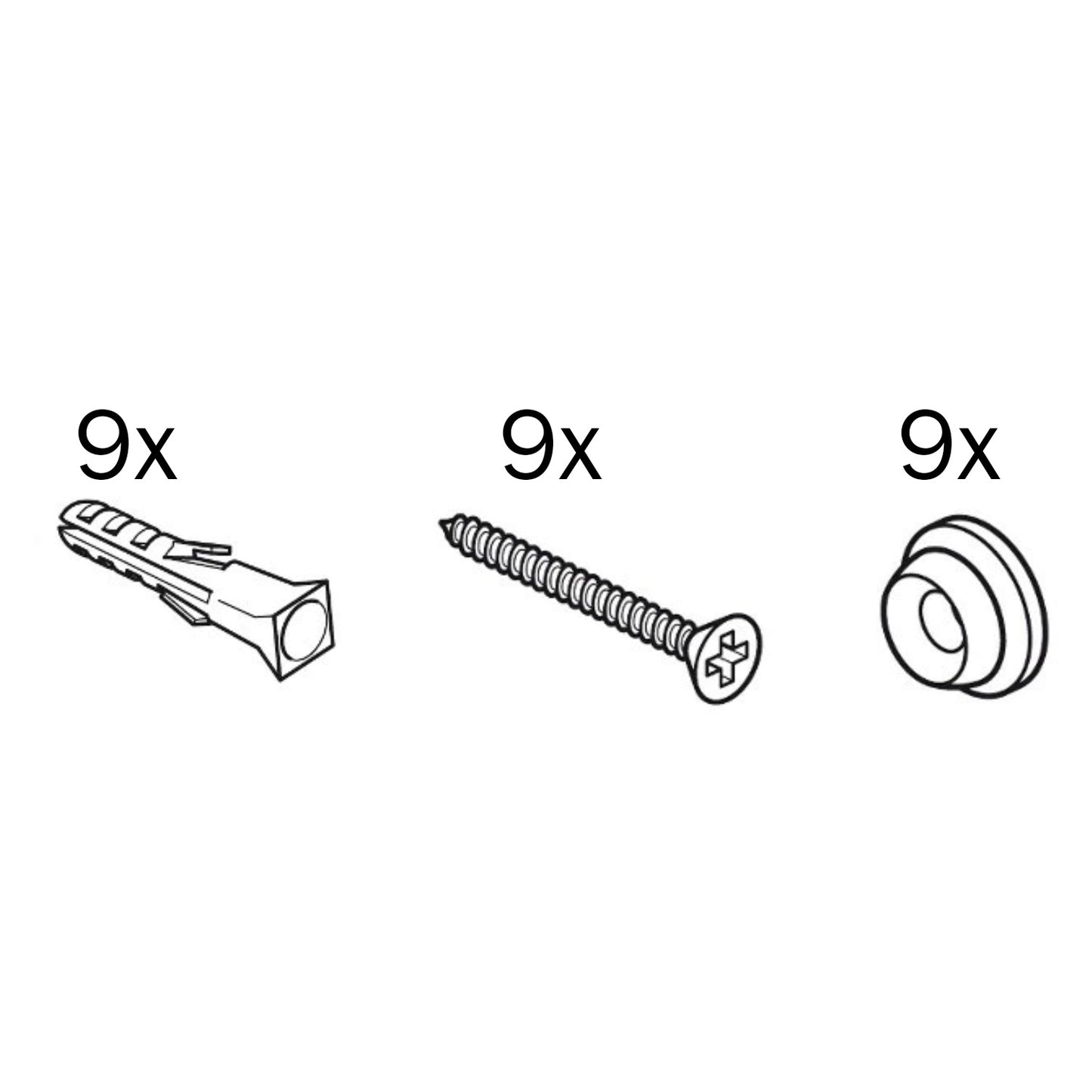 Kit d'installation de rail (300 cm)