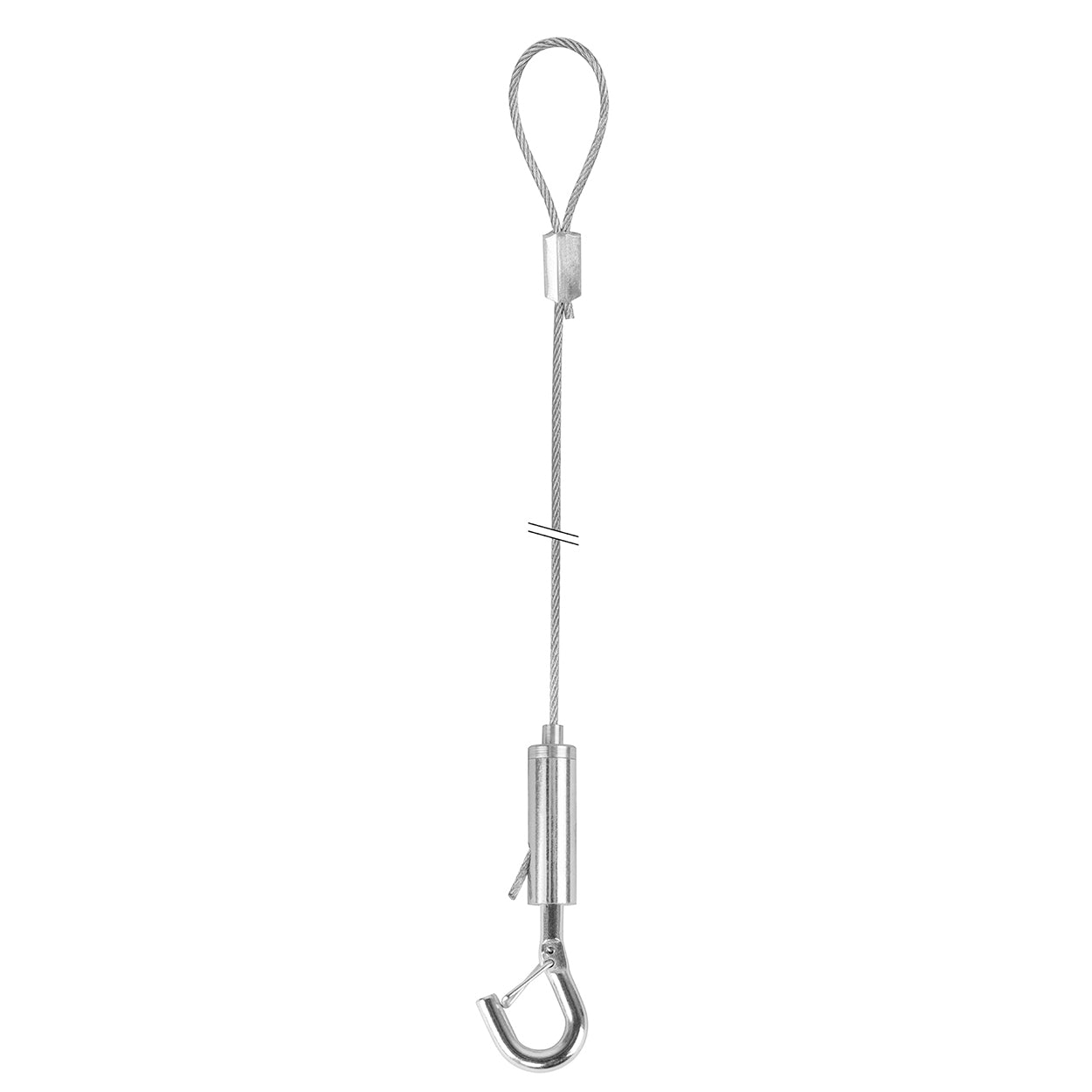 STAS kit de suspension avec crochet de sécurité et boucle, idéal pour luminaires et panneaux.