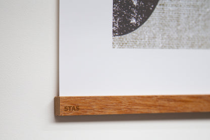 Porte-affiche STAS en bois de teck