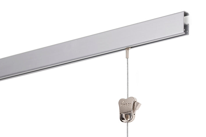STAS cliprail pro 200 cm, solution suspendre tableaux