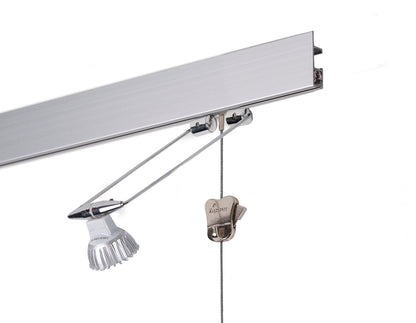 STAS multirail max 300 cm en aluminium, adaptable pour système d'éclairage.