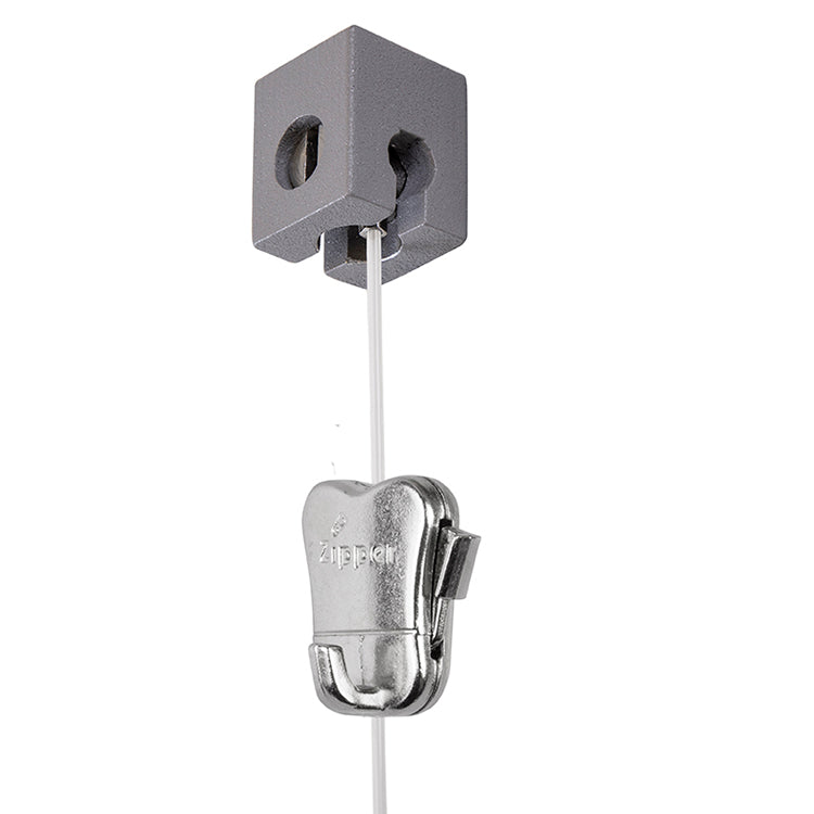 STAS qubic avec glissement de câble en perlon + zipper, pour accrocher facilement des objets sur surface dure.