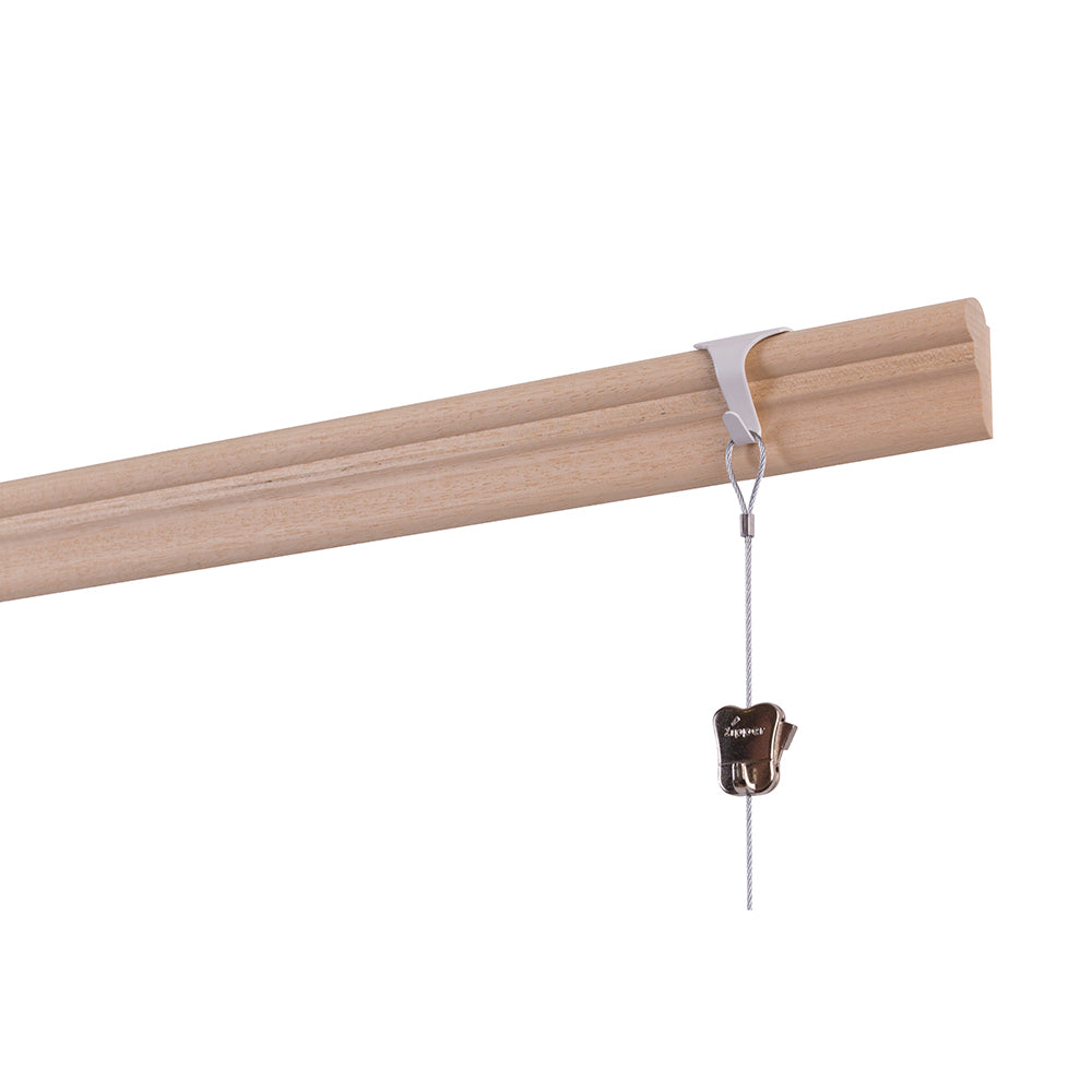 STAS crochet de moulure adapté pour rails Windsor en bois.