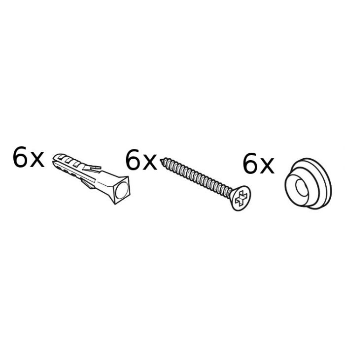 Kit d'installation de rail (200 cm): Compatible avec Stas Cliprail pour une fixation sûre et discrète.