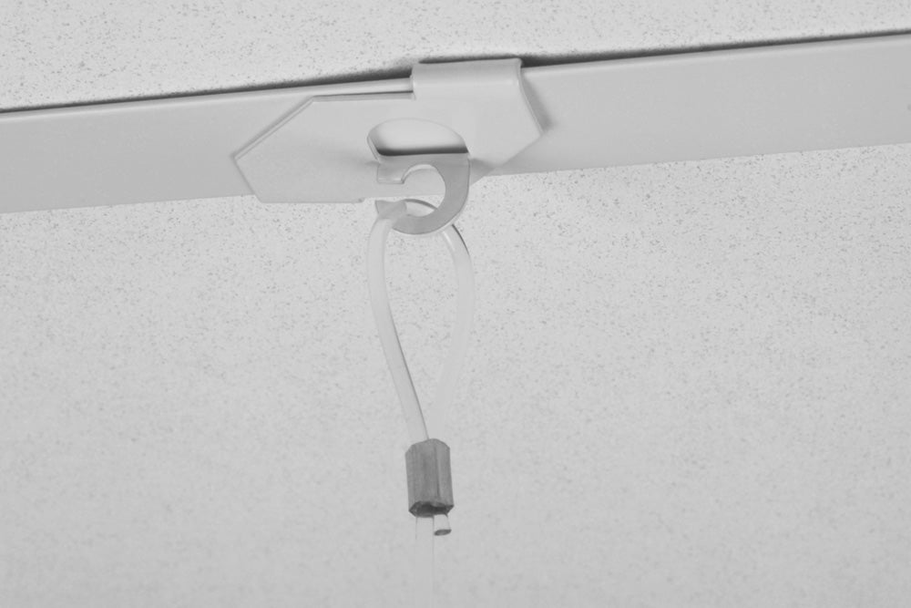 STAS crochet pour faux plafond: pratique pour suspension, supporte jusqu'à 2,5 kg.