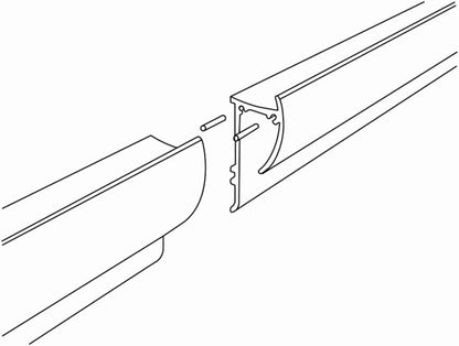 STAS connector set : assemblez vos rails d'affichage simplement.