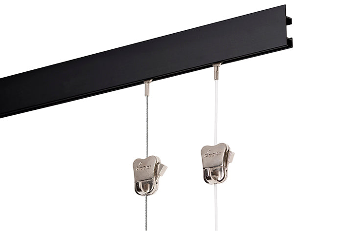 Set complet : STAS cliprail max 150cm - incl. 2 cordons en perlon de 150cm avec STAS zipper