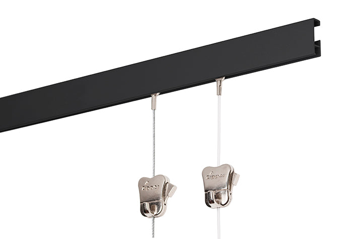 Set complet : STAS cliprail 150cm - incl. 2 cordons en perlon de 150cm avec STAS zipper
