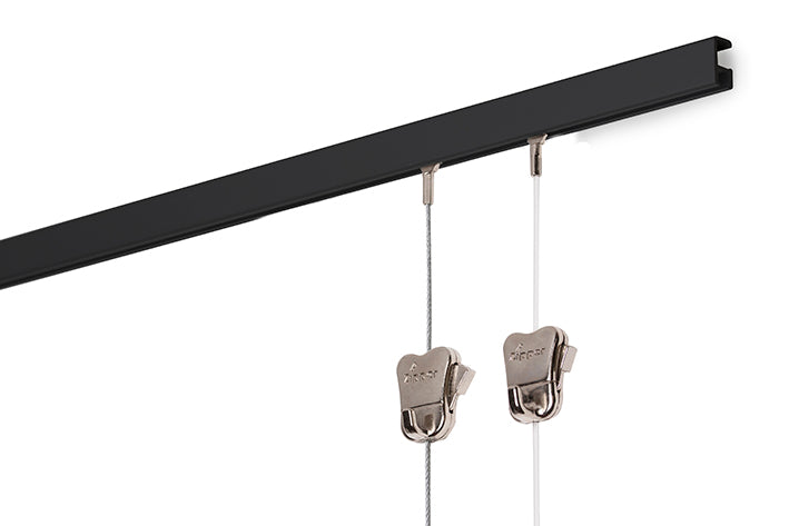 STAS minirail 300 cm, profil bas, installation facile, supporte 25 kg/m.
