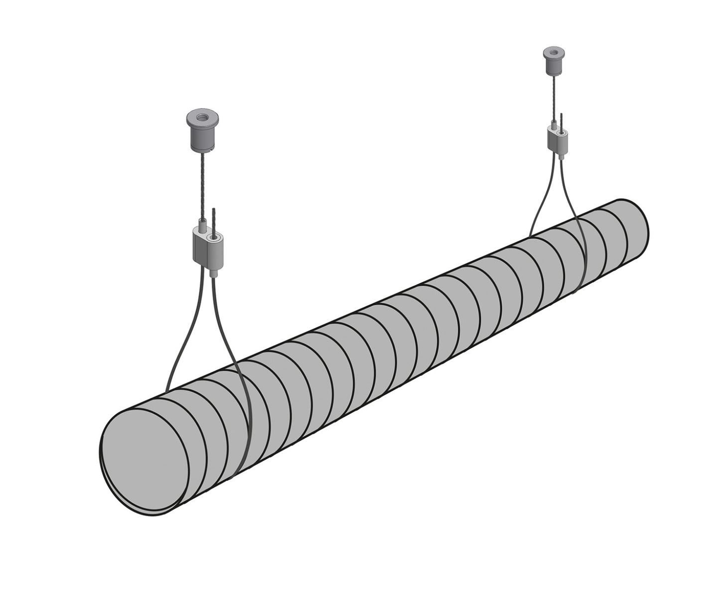 STAS kit de suspension à boucle réglable et fixation au plafond
