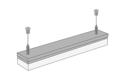 STAS kit de suspension avec taraudage M6 et montage au plafond