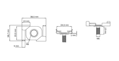 Clip pour STAS faux plafond