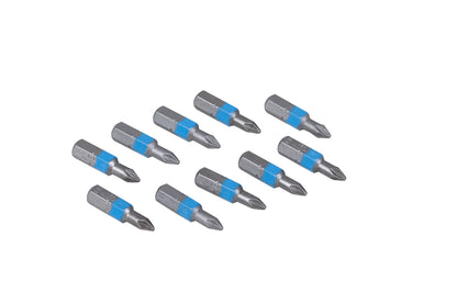 Embout pozidrive PZ1 25mm compatible pour vis à tête cruciforme.