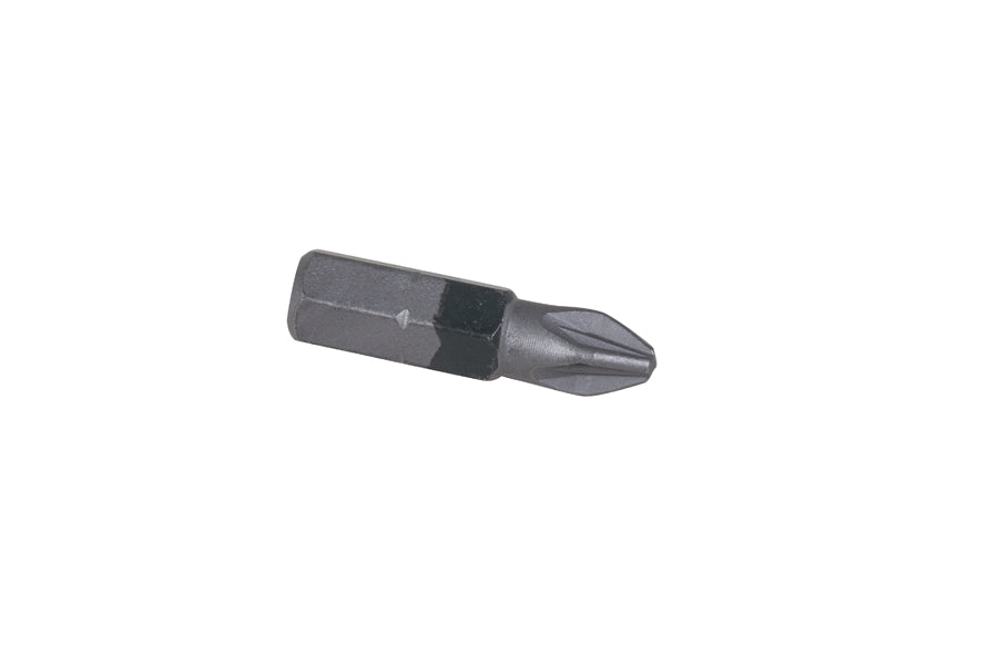 Embout pozidriv croix PZ2 25mm pour vissage précis et rapide, idéal pour tournevis cruciforme.